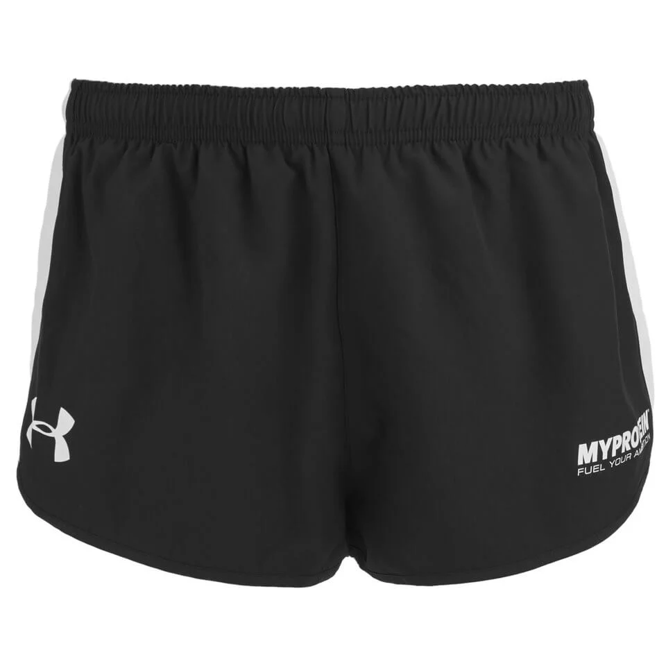 Myprotein Under Armour Men's Athletic Shorts, Black/White Bilde 1