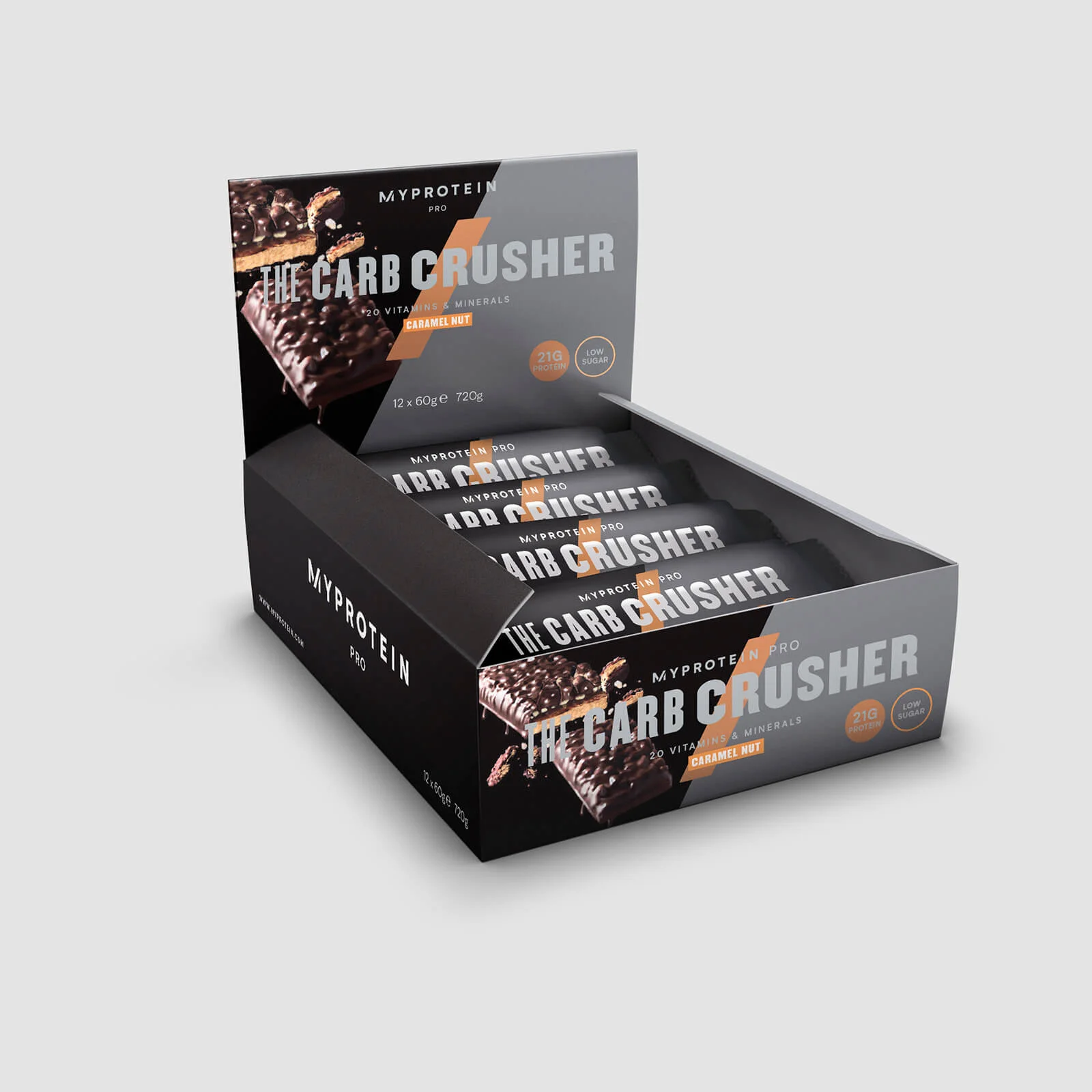 THE Carb Crusher - 12 x 60g - Karamellnøtt Bilde 1