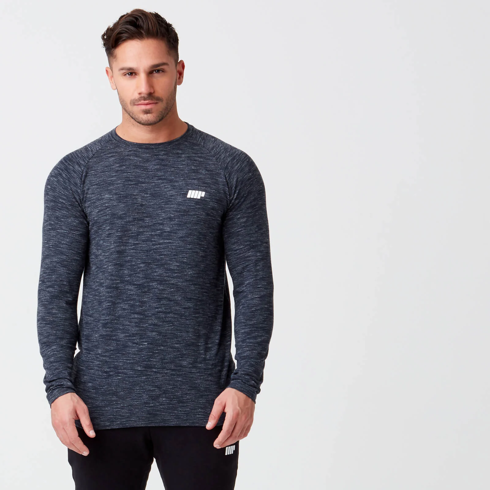 Performance Langermet Topp - XS - Navy Marl Bilde 1