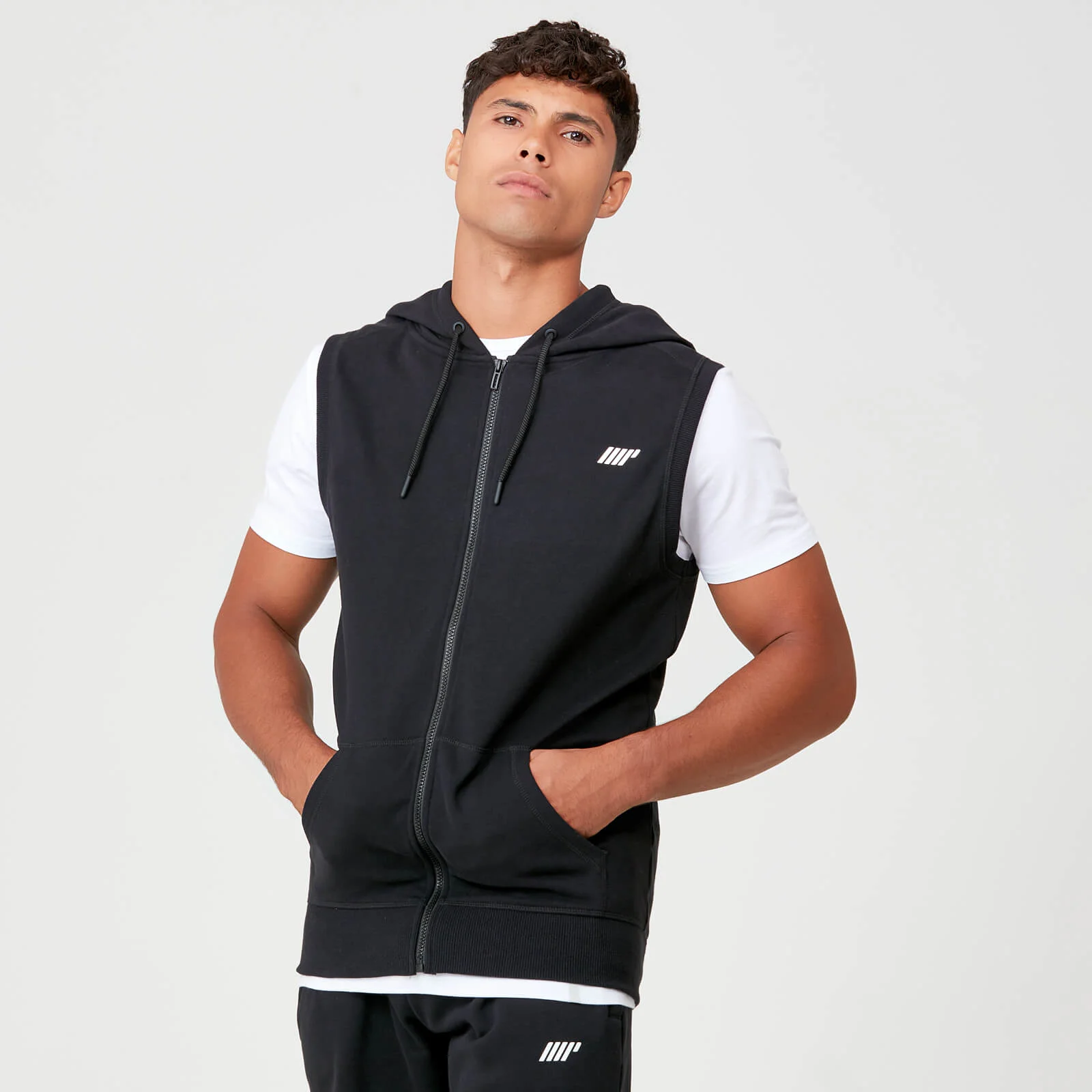 Myprotein Tru-Fit Sleeveless Hoodie - Black - XS Bilde 1