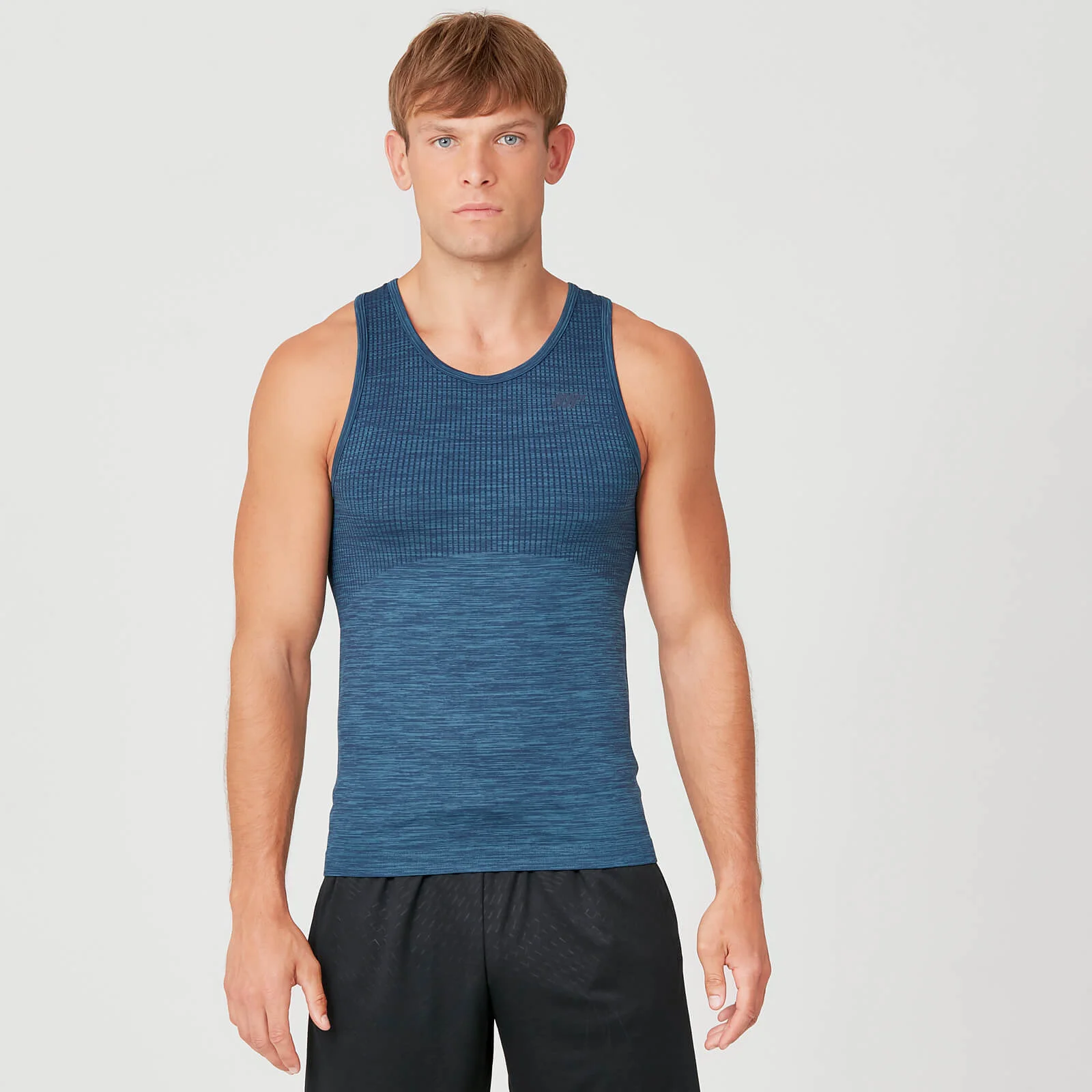 MP Men's Seamless Tank Top - Petrol Blue - XS Bilde 1
