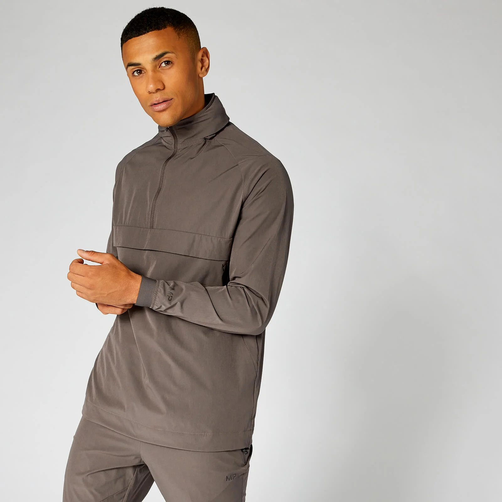 MP Men's Pace 1/2 Zip Pullover - Driftwood - XS Bilde 1