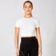 Shape Seamless Kortermet Crop Top - Hvit