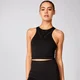 Shape Seamless Crop Singlet - Svart