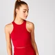 Shape Seamless Crop Singlet - Rød