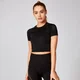 Shape Seamless Kortermet Crop Top - Svart