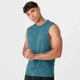 Myprotein Luxe Classic Drop Armhole Tank Top - Petrol Blue