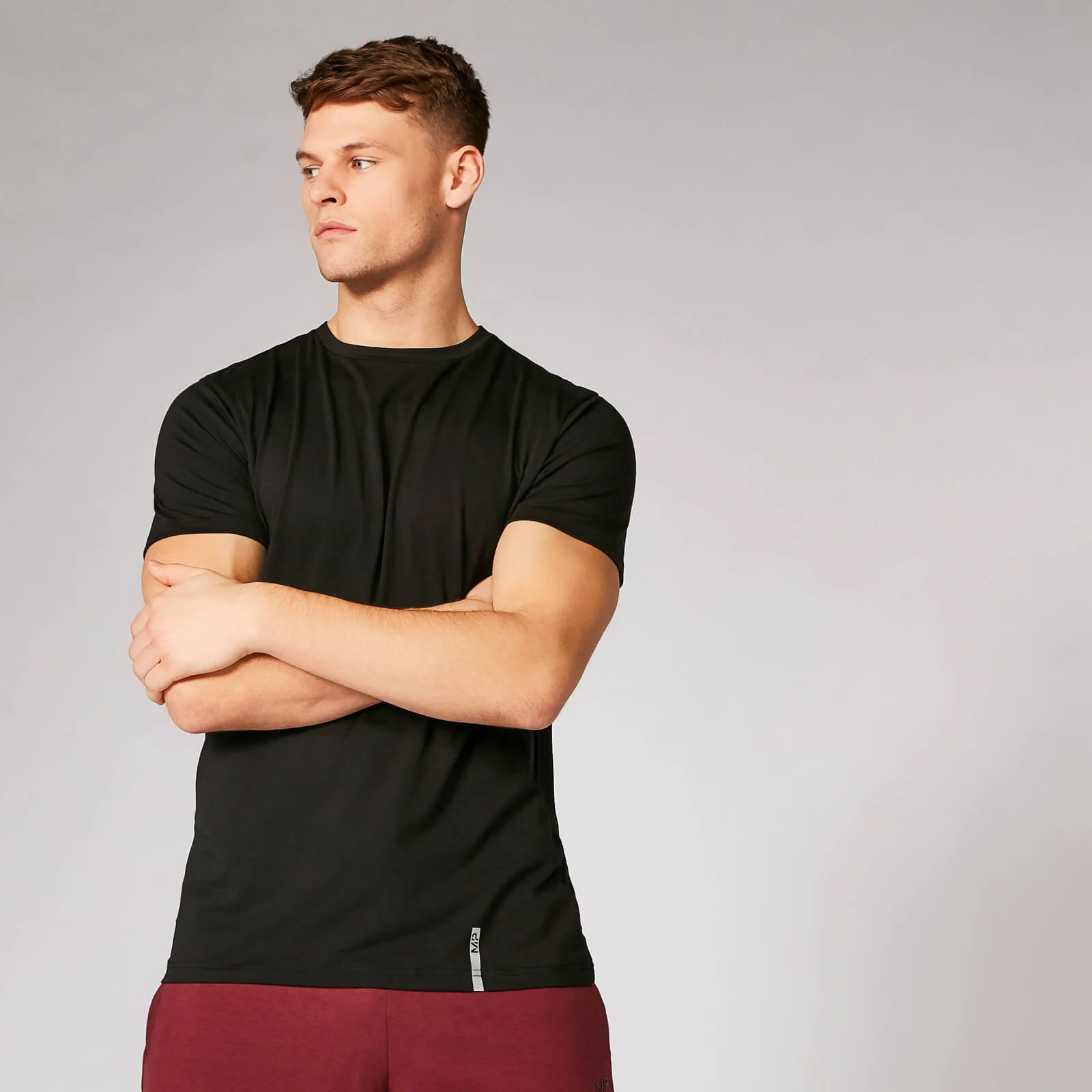 MP Men's Luxe Classic Crew T-Shirt - Black - XS Bilde 1