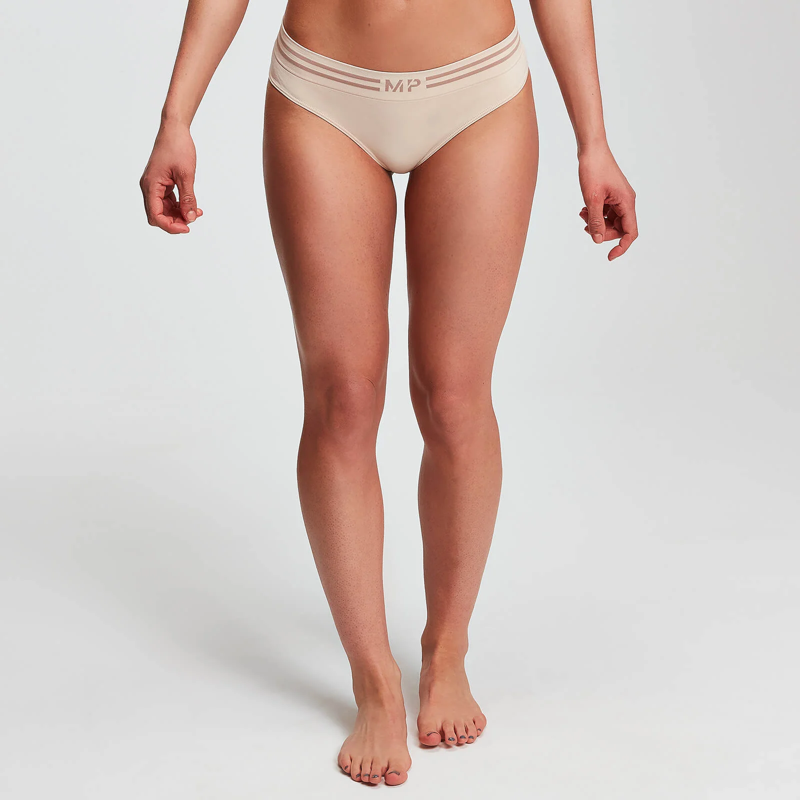 MP Women's Sømløs stringtruse – Beige - XS Bilde 1