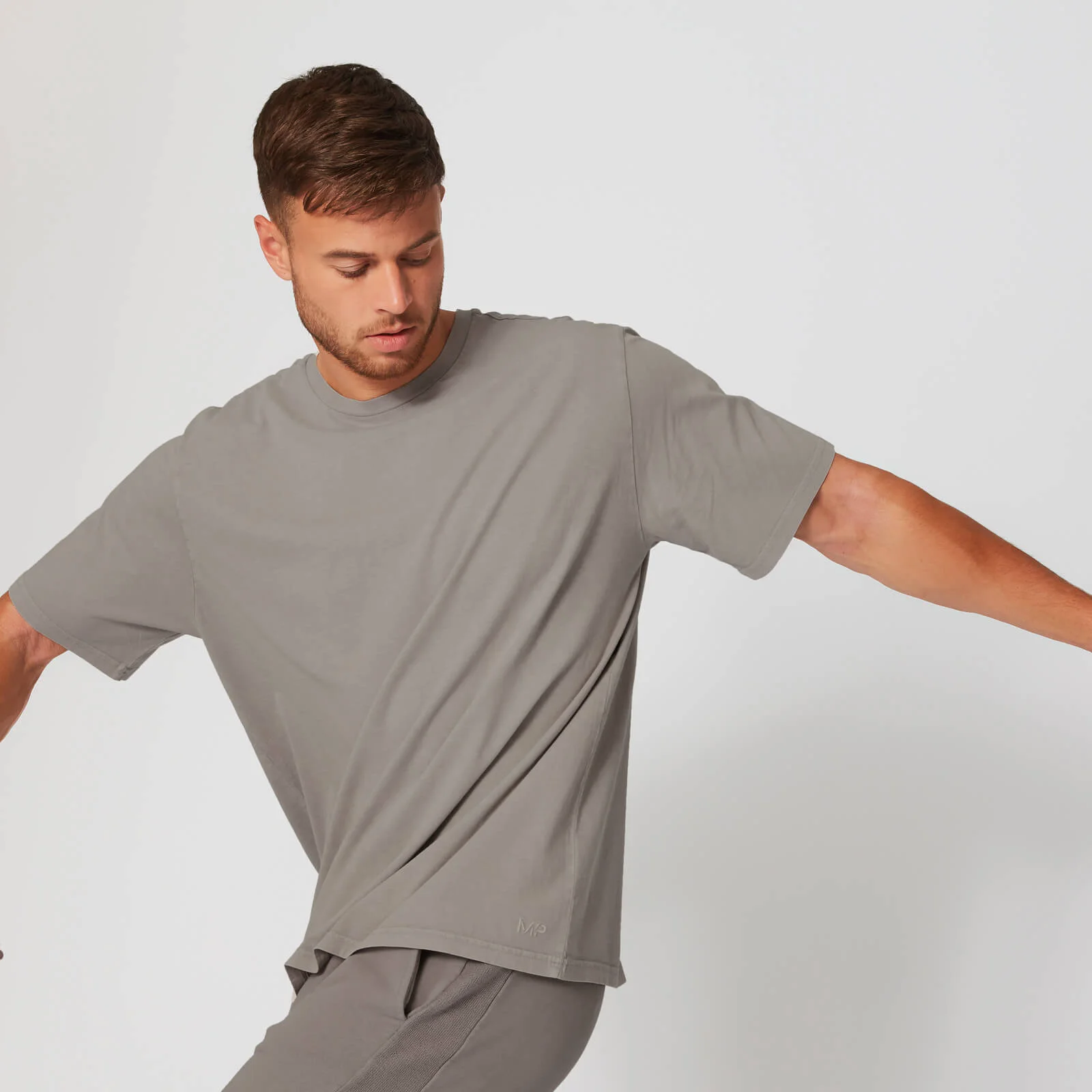 Washed T-Skjorte- Brun - XS Bilde 1