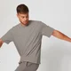 Washed T-Skjorte- Brun