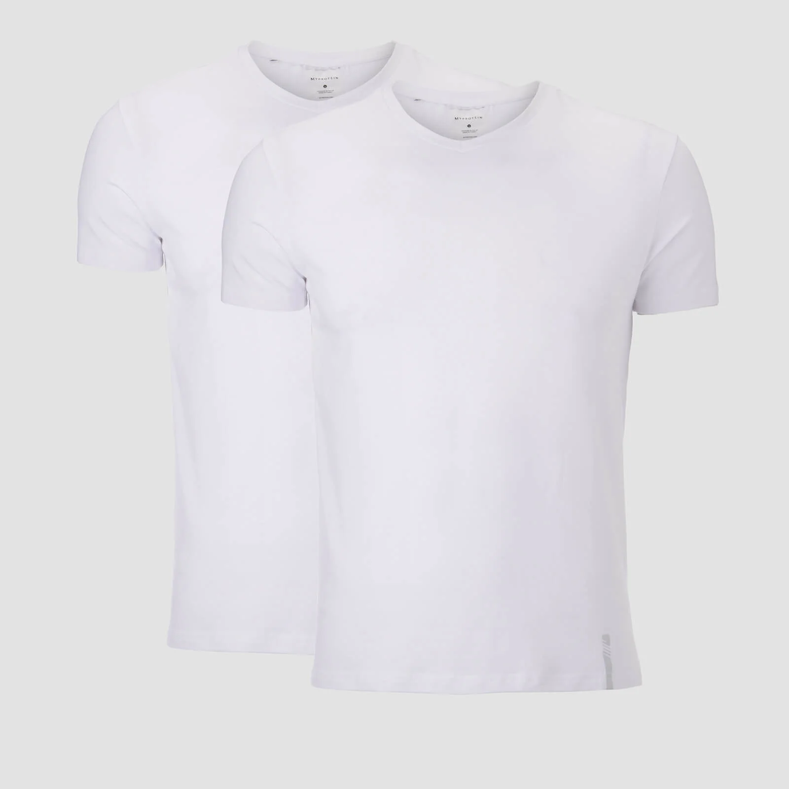 MP Men's Luxe Classic T-skjorte med V-hals – Hvit/Hvit (topakning) - XS Bilde 1