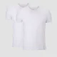 MP Men's Luxe Classic T-skjorte med V-hals – Hvit/Hvit (topakning)