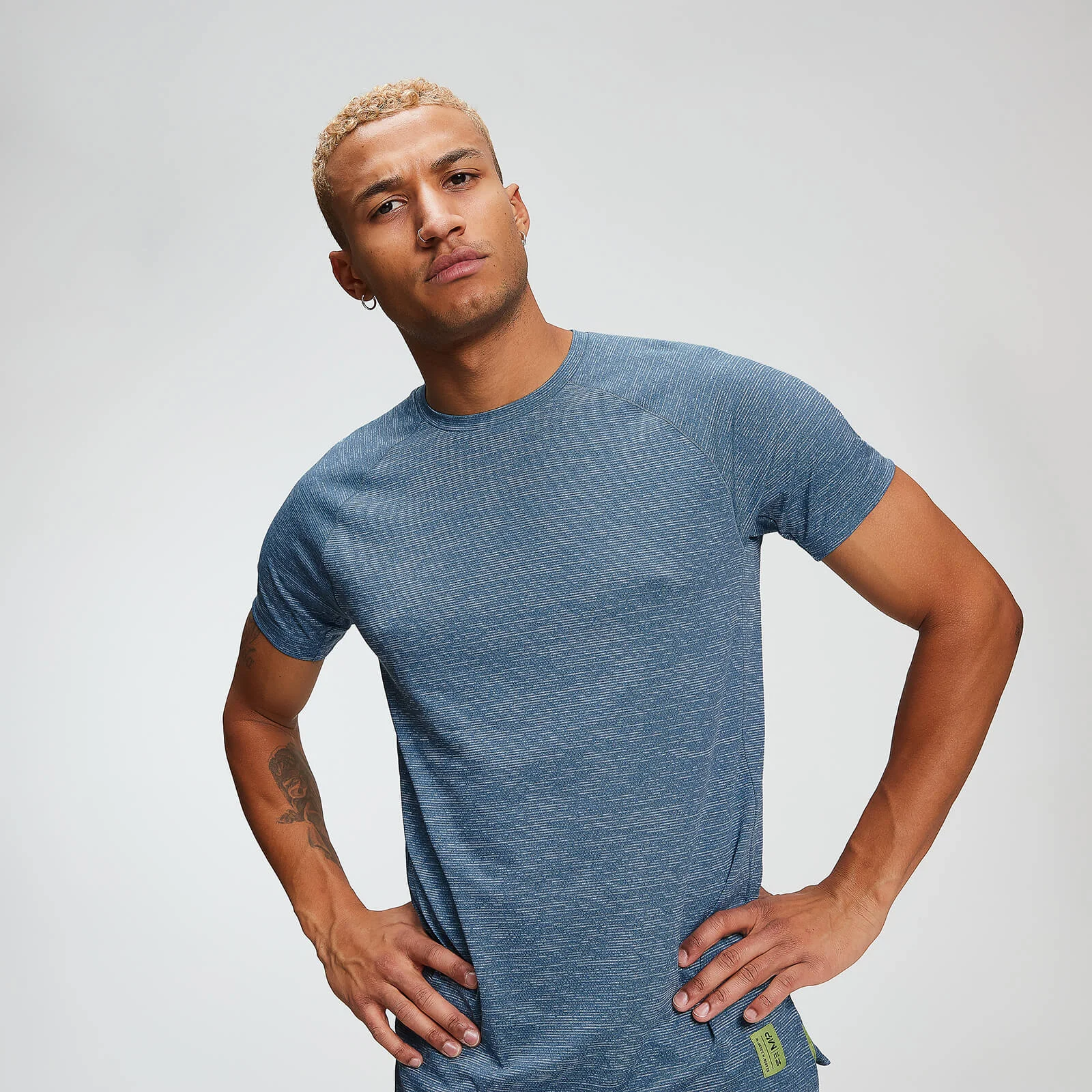MP Men's Training T-Shirt - Washed Blue Marl - XS Bilde 1