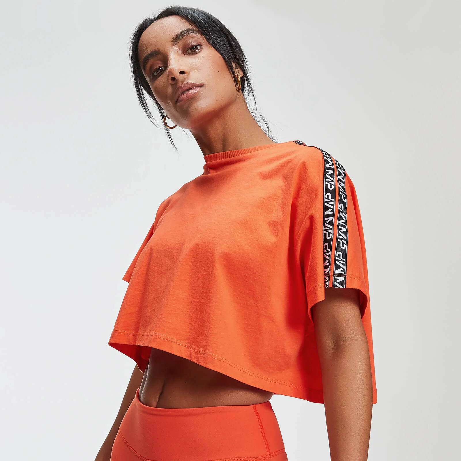 MP Power Women's Crop Tape T-Shirt - Flame - XS Bilde 1