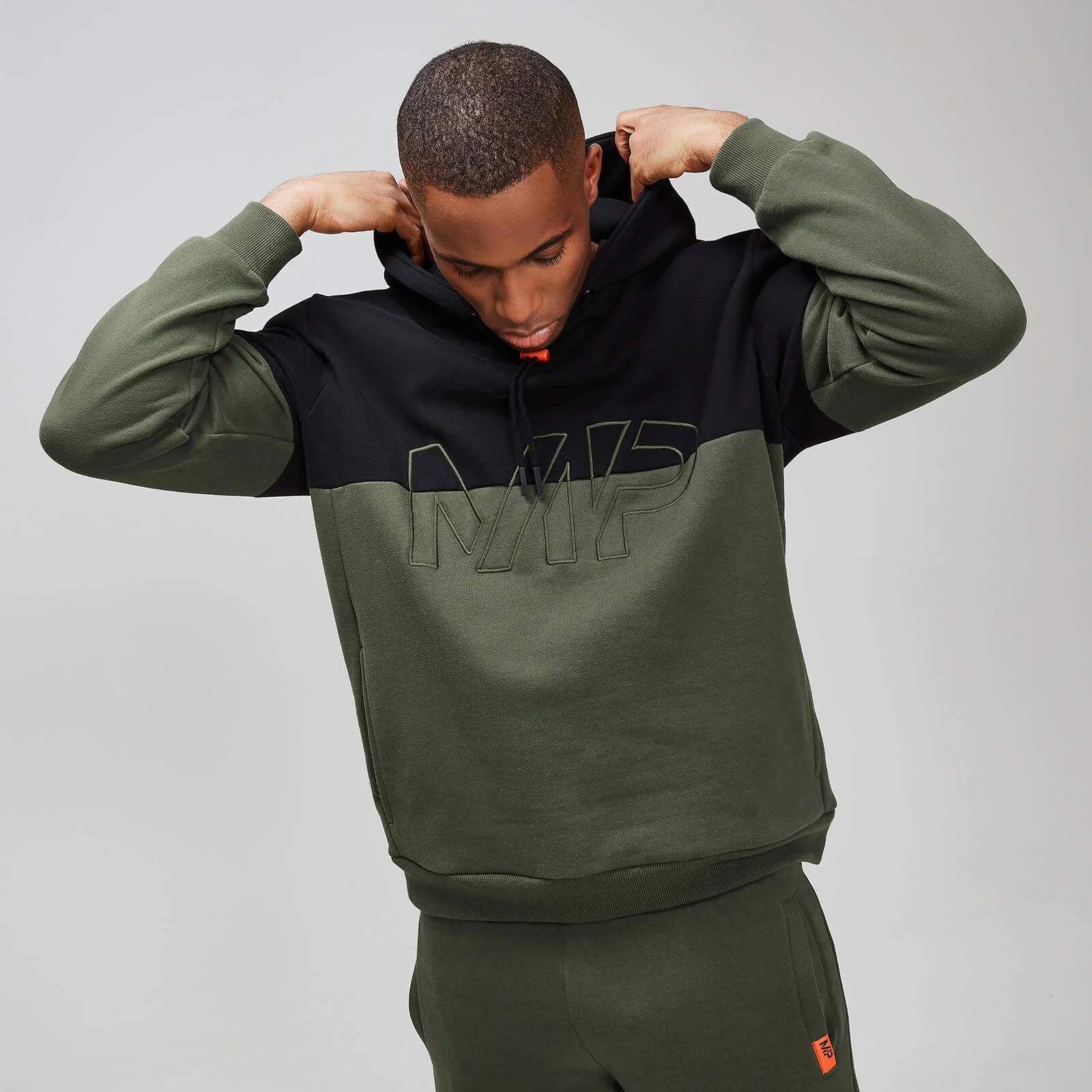 MP Rest Day Men's Split Overhead Hoodie - Army Green - XS Bilde 1