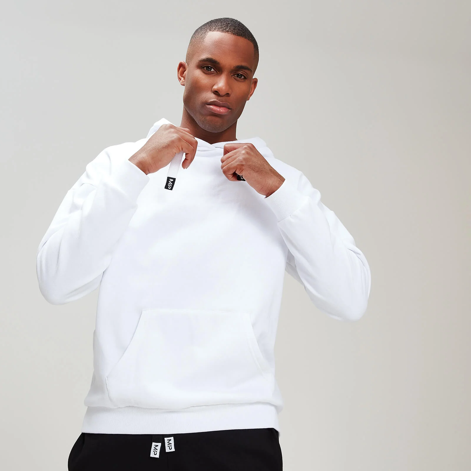 MP Men's Rest Day Stripe Overhead Hoodie - White - XS Bilde 1