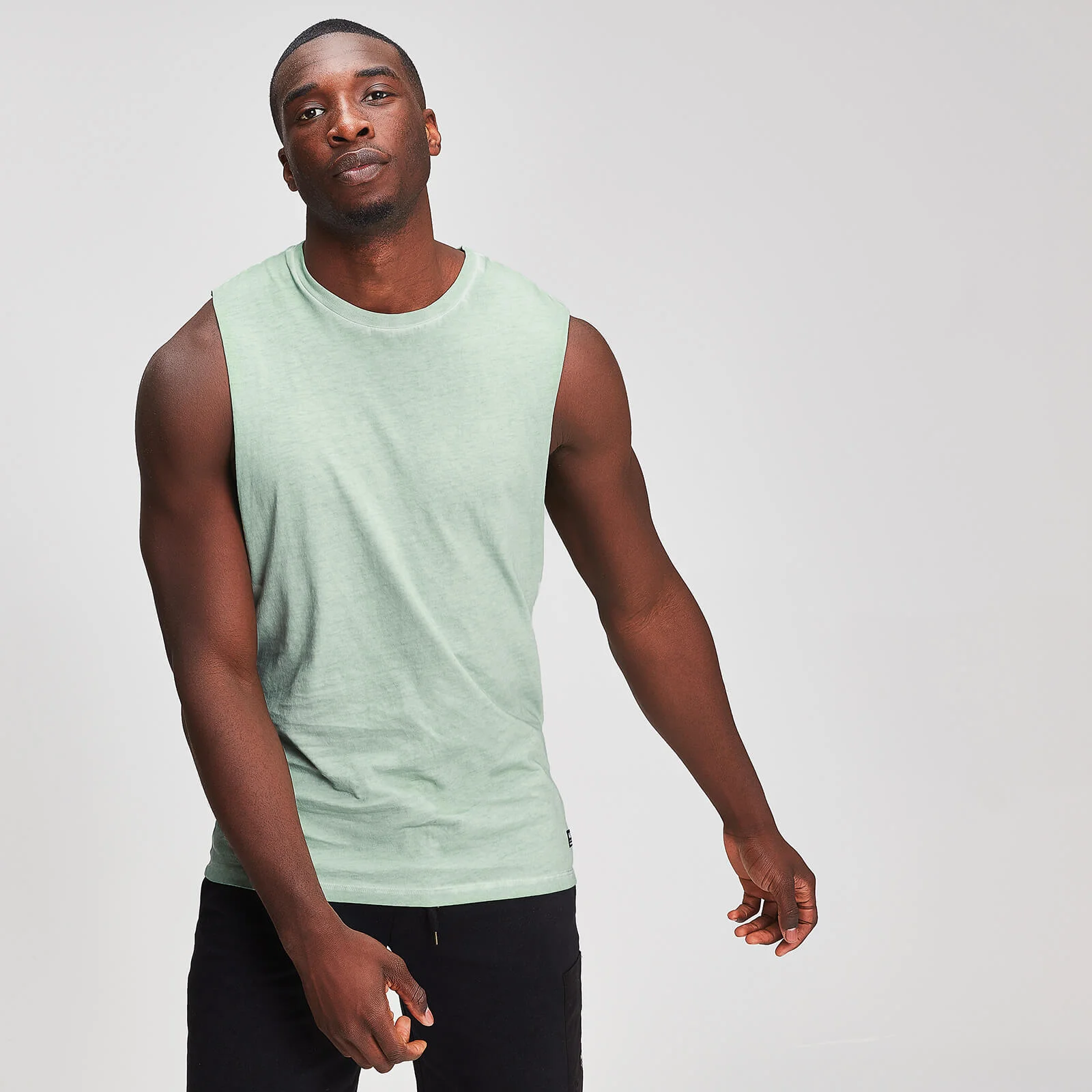 MP Graphic Men's Drop Armhole Tank Top - Mint - XS Bilde 1