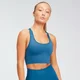 MP Women's Shape Sømløs sports-BH med kryss-skulderstropper – Pilotblå