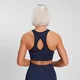 MP Women's Training Ribbet sømløs sports-BH – Midnattsblå
