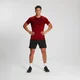 MP Men's Essentials Seamless Kortermet T-skjorte – Skarp rød melert