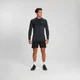 MP Men's Essentials Seamless Langermet T-skjorte – Karbonmelert