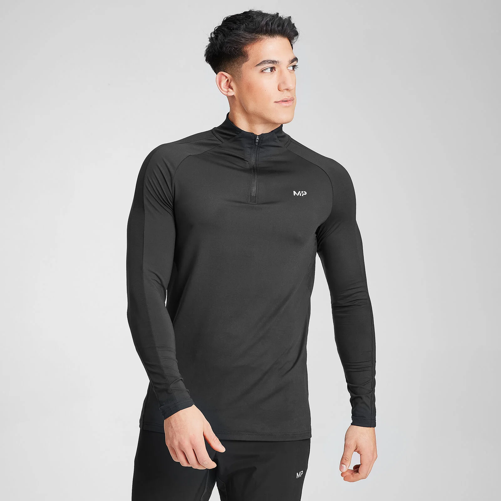 MP Men's Velocity 1/4 Zip- Black - XXS Bilde 1