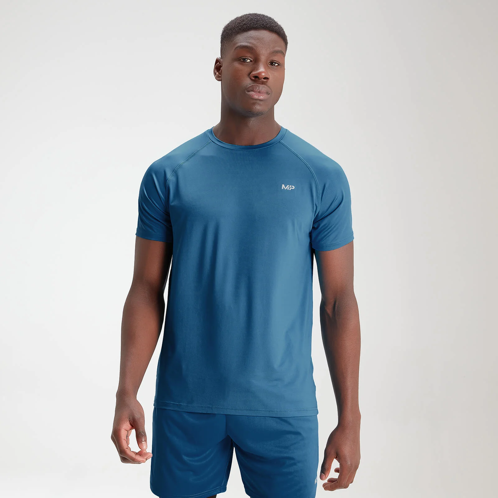 MP Men's Essentials Training Short Sleeve T-Shirt - Aqua - XXS Bilde 1