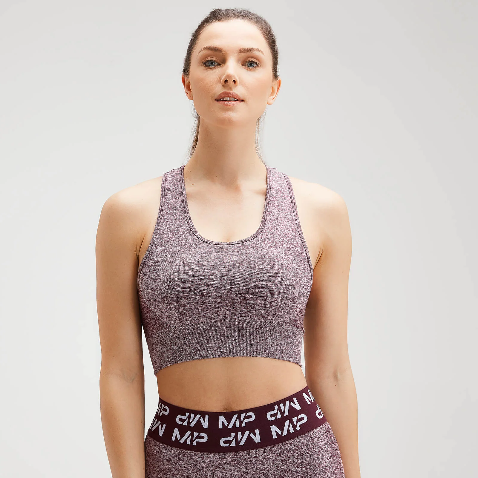 MP Women's Curve Sports Bra -Washed Oxblood - XS Bilde 1