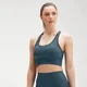 MP Women's Shape Sømløs sports-BH med kryss-skulderstropper – Dyp blå