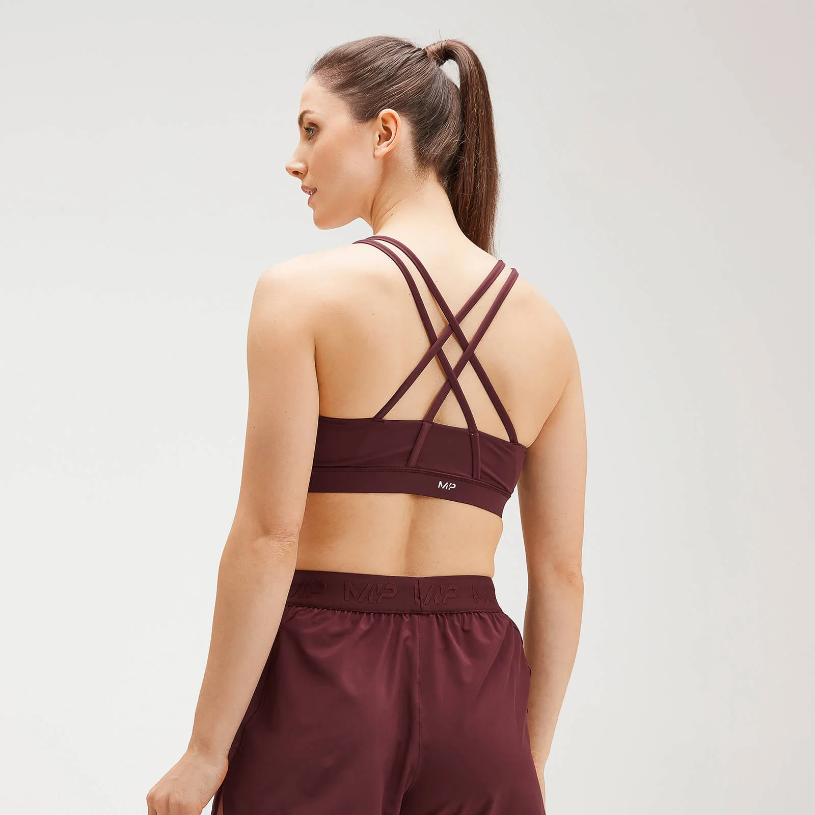 MP Women's Training Control Sports Bra - Washed Oxblood - XXS Bilde 1