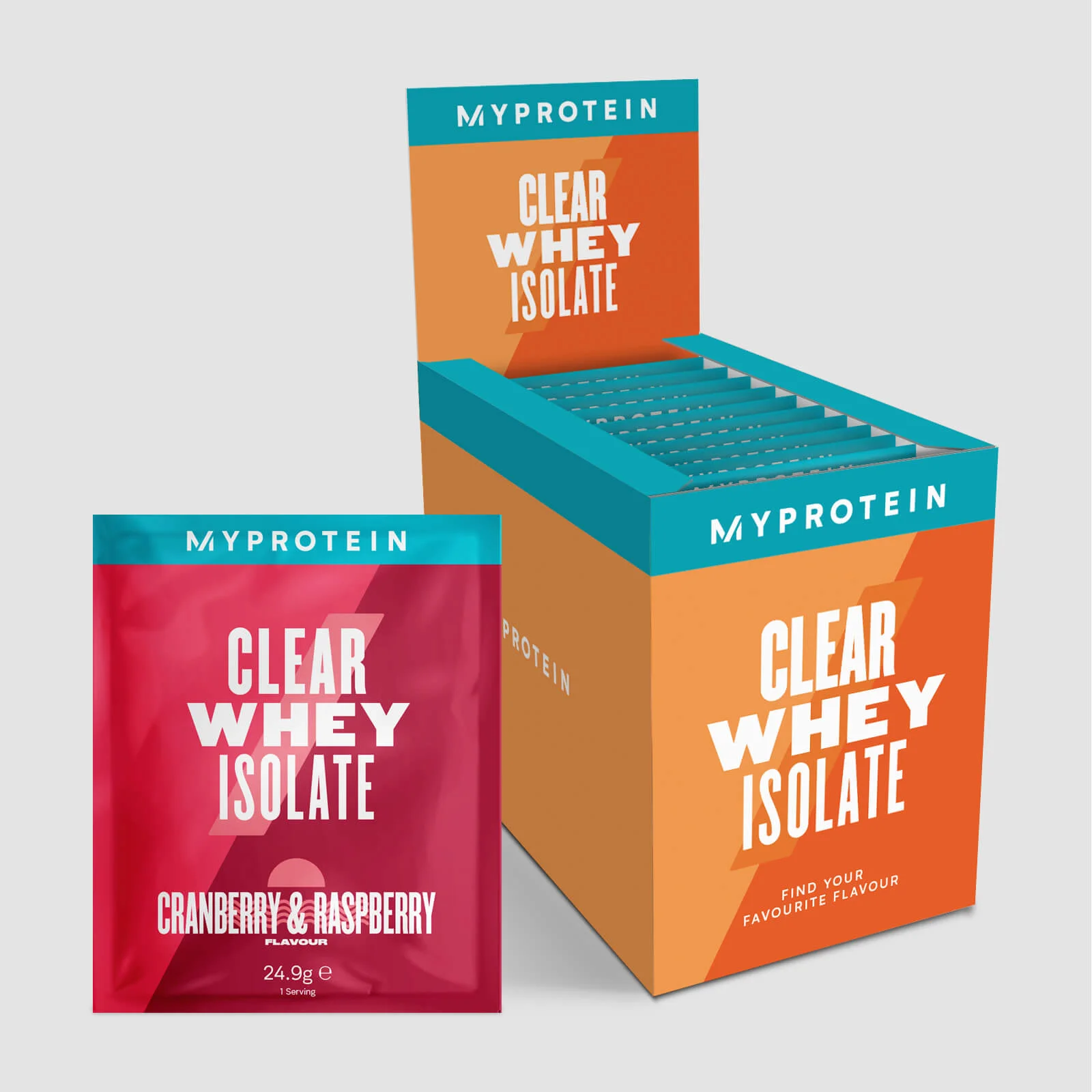 Myprotein Clear Whey Isolate, Multi Pack, 20 x 25g (Retail) (Finished Product) Bilde 1