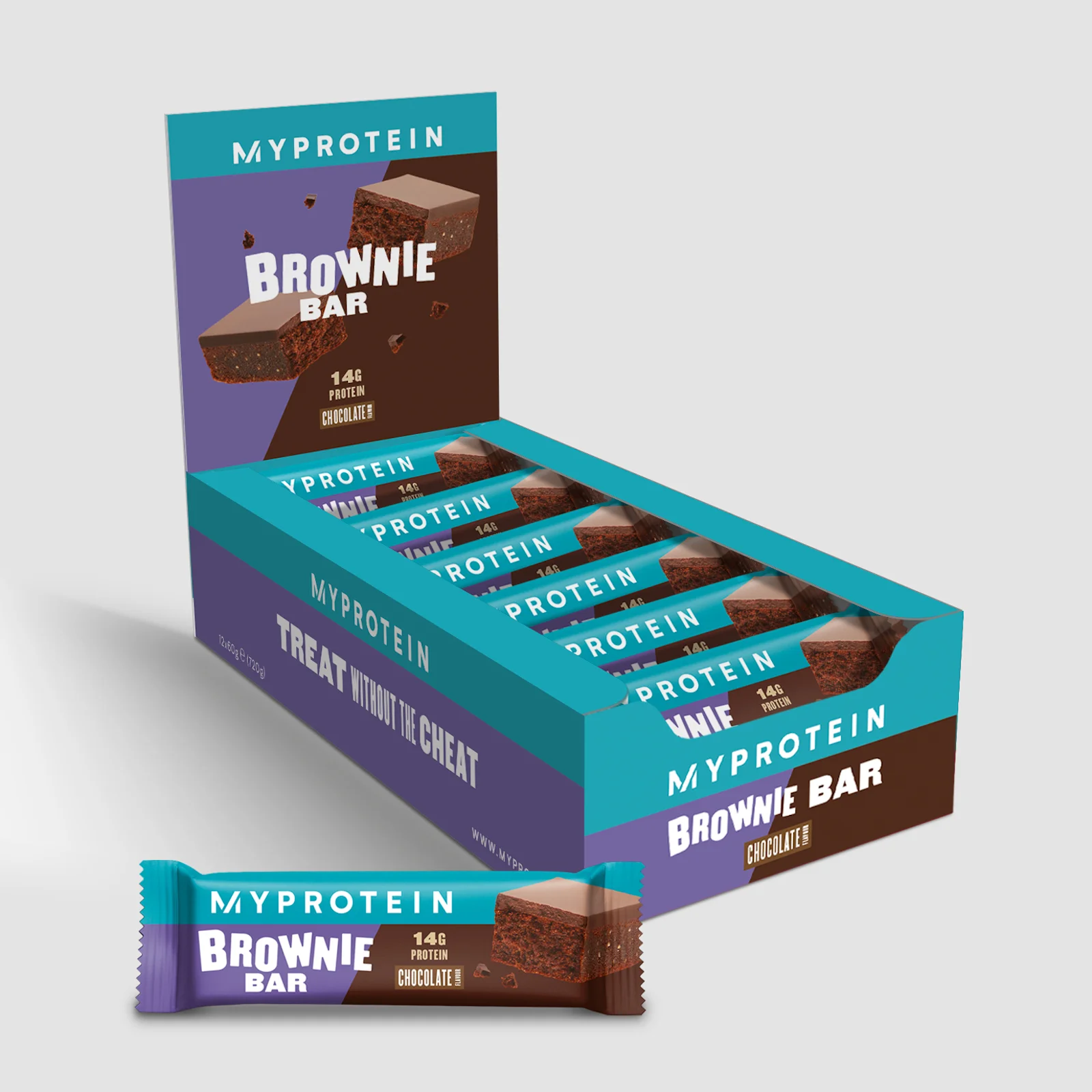 Protein Brownie Bar - Sjokolade Bilde 1