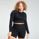 MP Women's Shape Sømløs kort topp – Svart