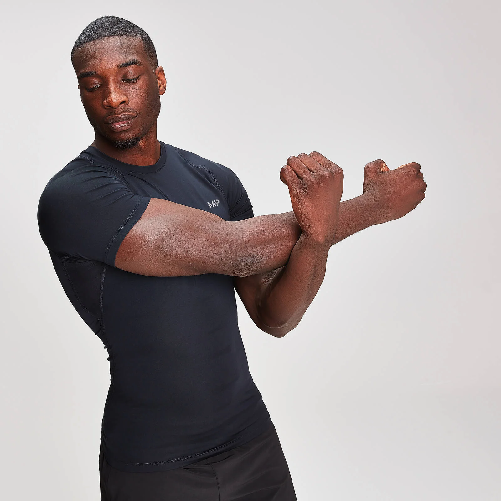 MP Men's Base Layer kortermet T-skjorte – Svart - XS Bilde 1