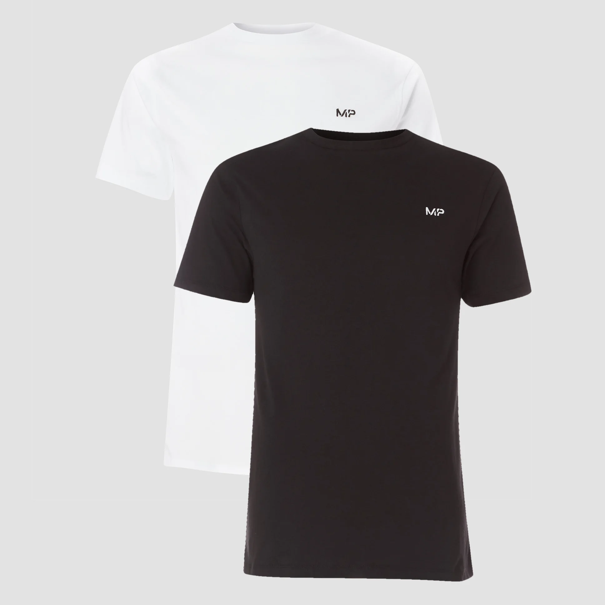 MP Men's Rest Day Short Sleeve T-Shirt - Black/White (2 Pack) - XXS Bilde 1
