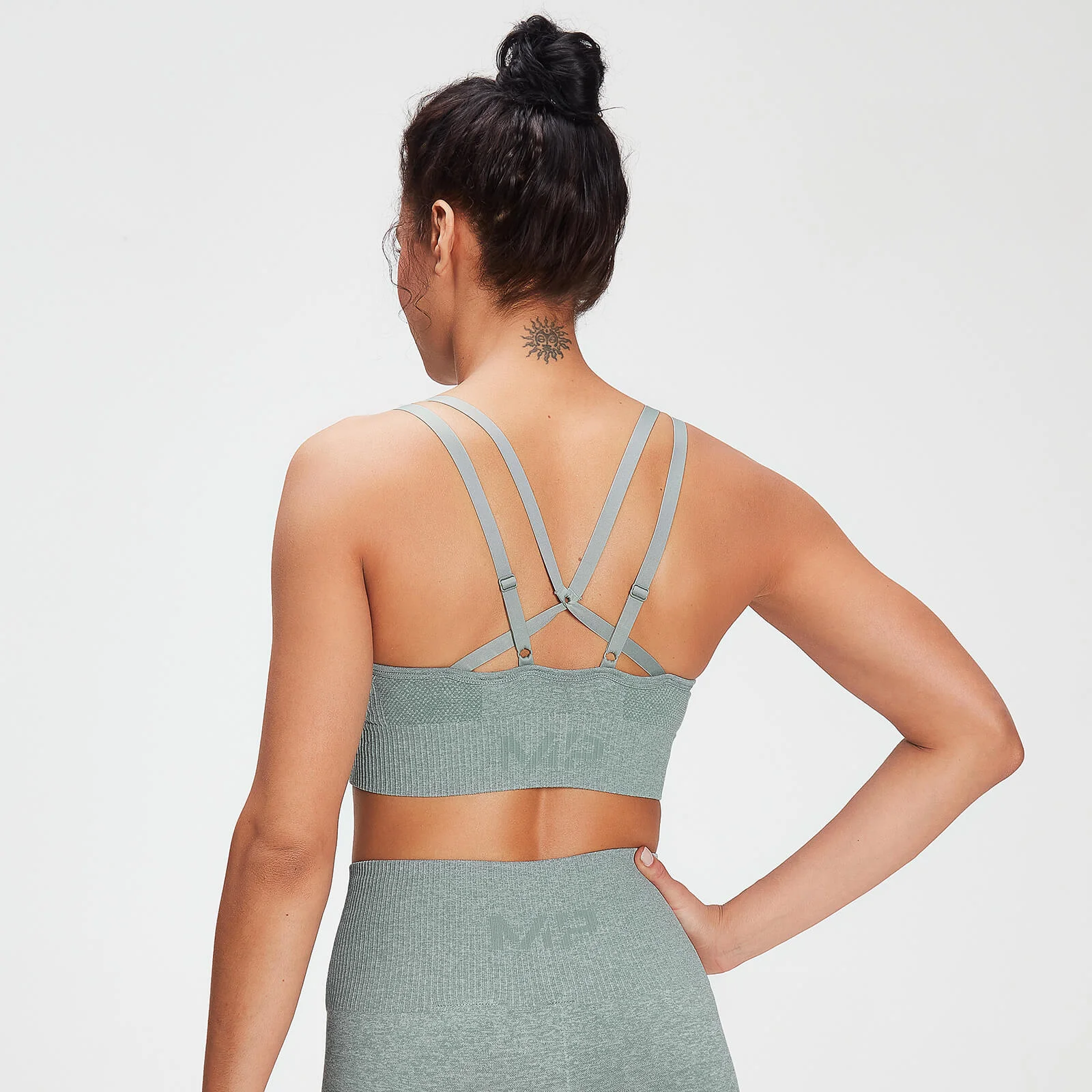 MP Women's Training Seamless Bra - Washed Green - XXS Bilde 1