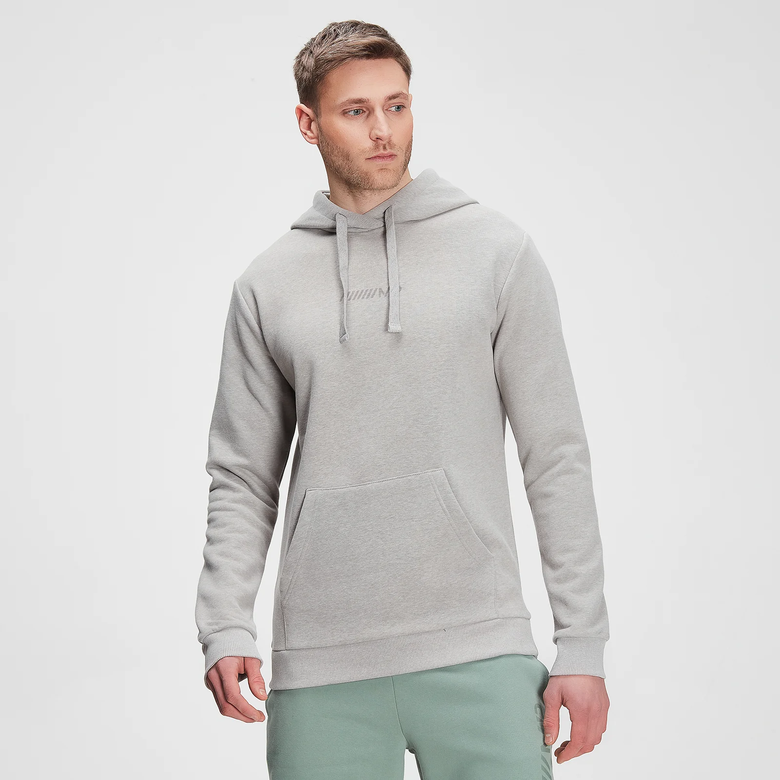 MP Men's Tonal Graphic Hoodie – Storm Grey Marl - XXS Bilde 1