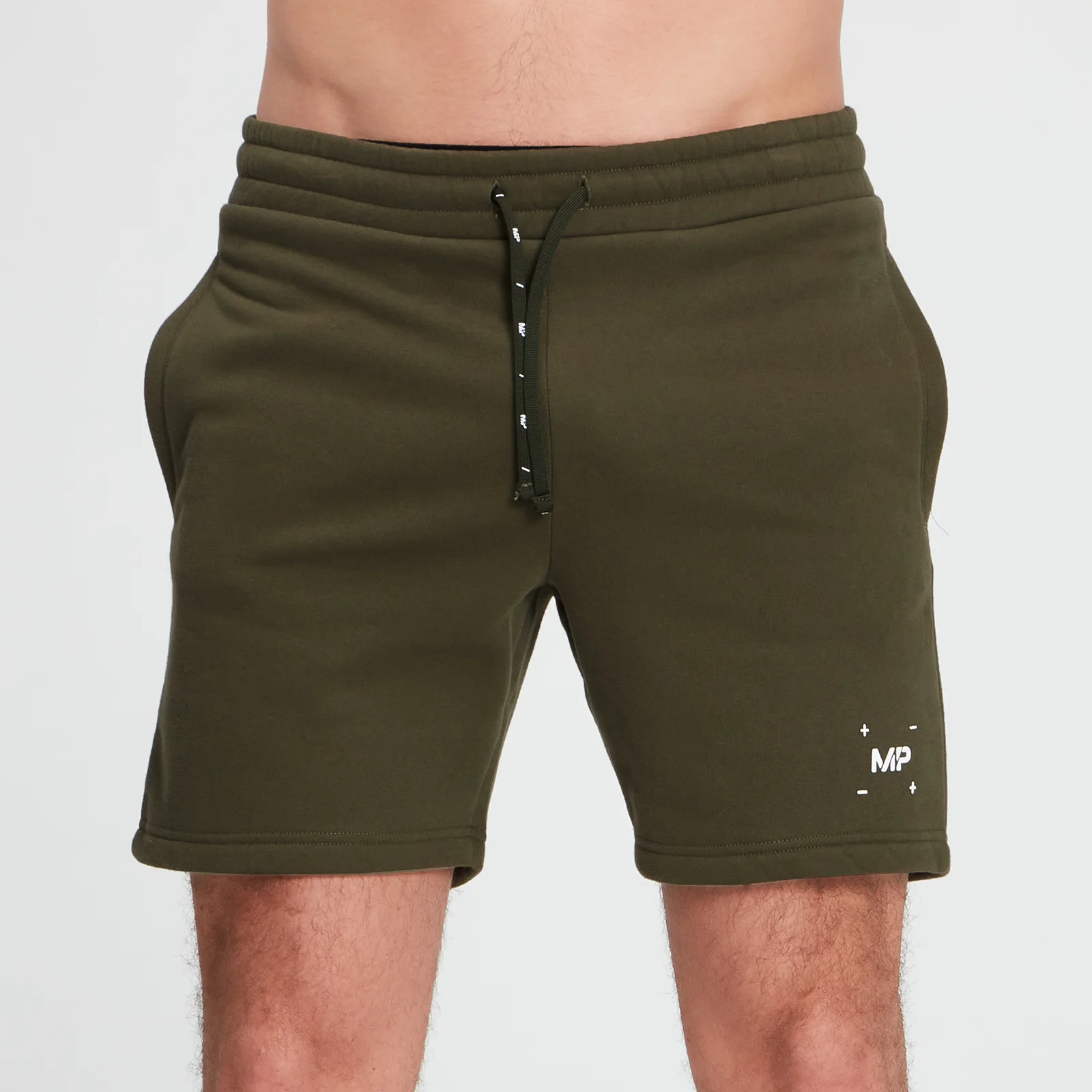 MP Men's Central Graphic Shorts - Dark Olive - XXS Bilde 1