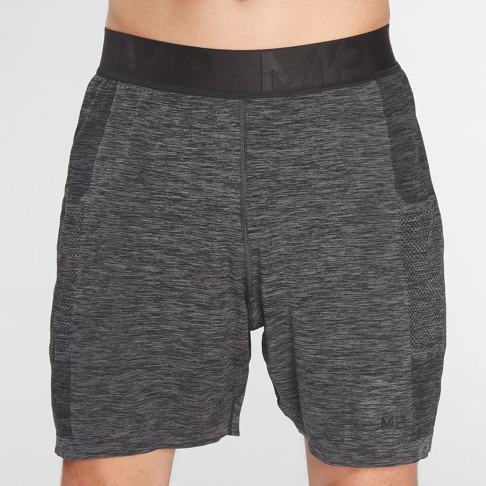 MP Men's Essential Seamless Shorts- Storm Grey Marl - XXS Bilde 1