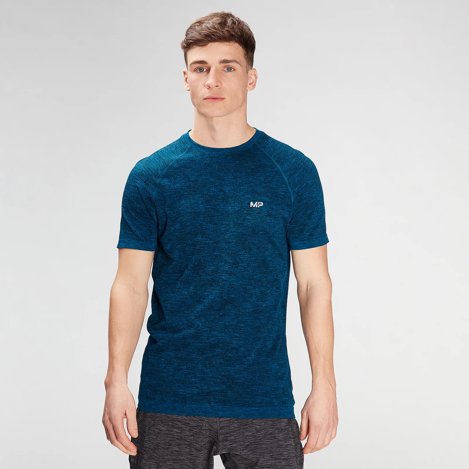MP Men's Essential Seamless Graphic Short Sleeve T-Shirt- Aqua - XXS Bilde 1