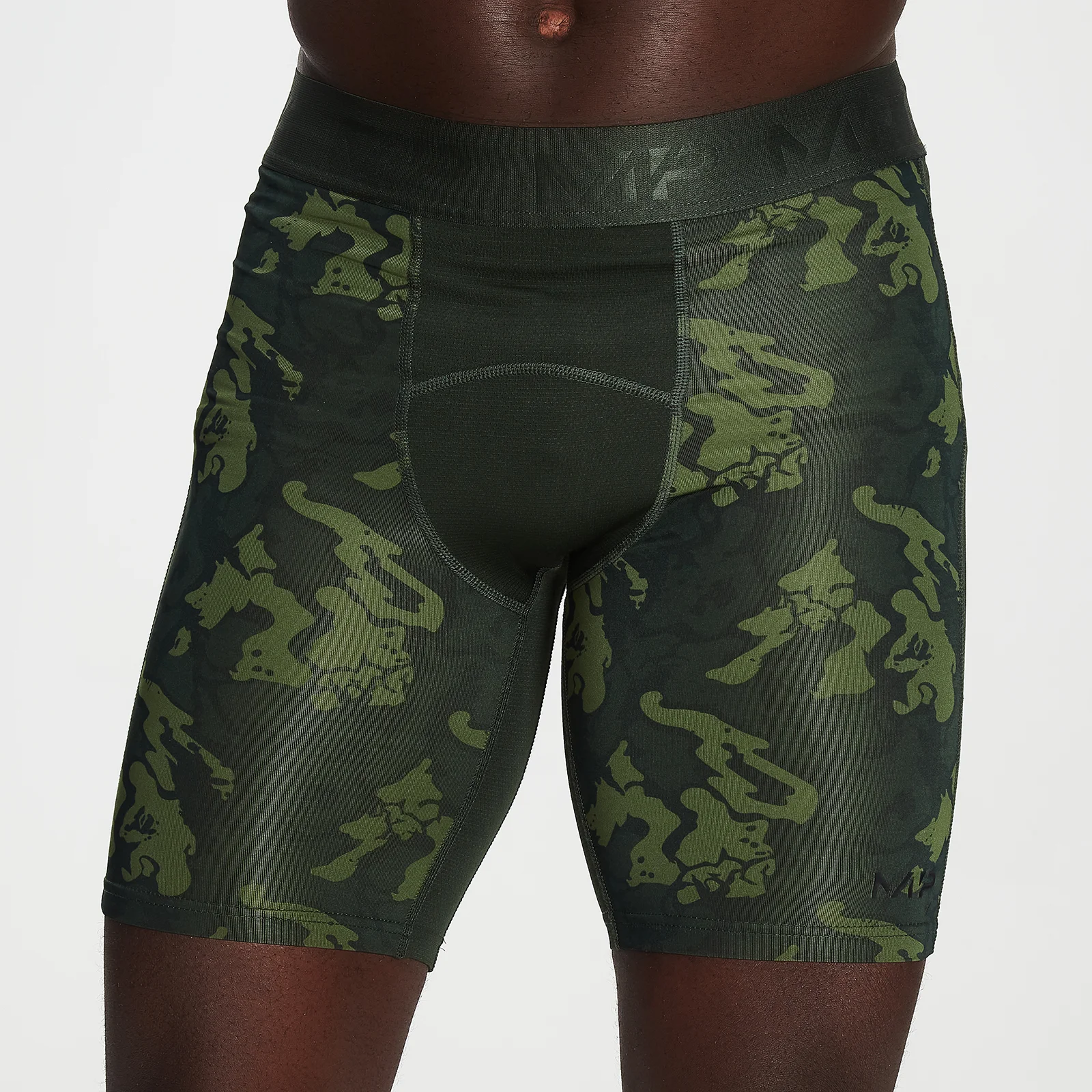 MP Men's Adapt Camo Base Layer Shorts- Green Camo - XXS Bilde 1
