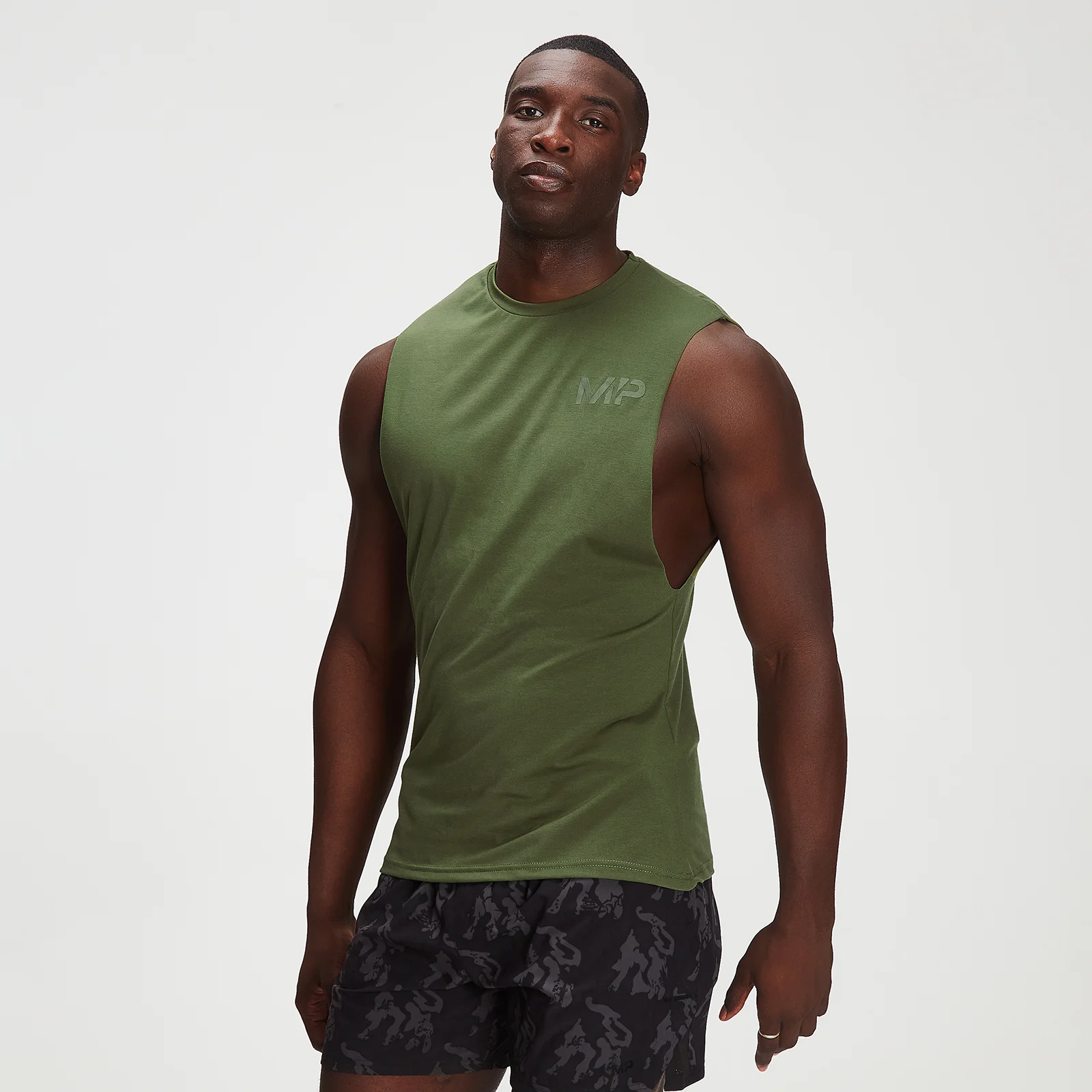 MP Men's Adapt drirelease® Tonal Camo Tank - Leaf Green - XXS Bilde 1