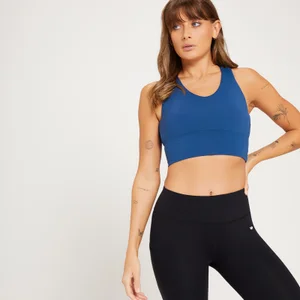 MP Women's Power Longline Sports Bra - Dark Blue - Size XS