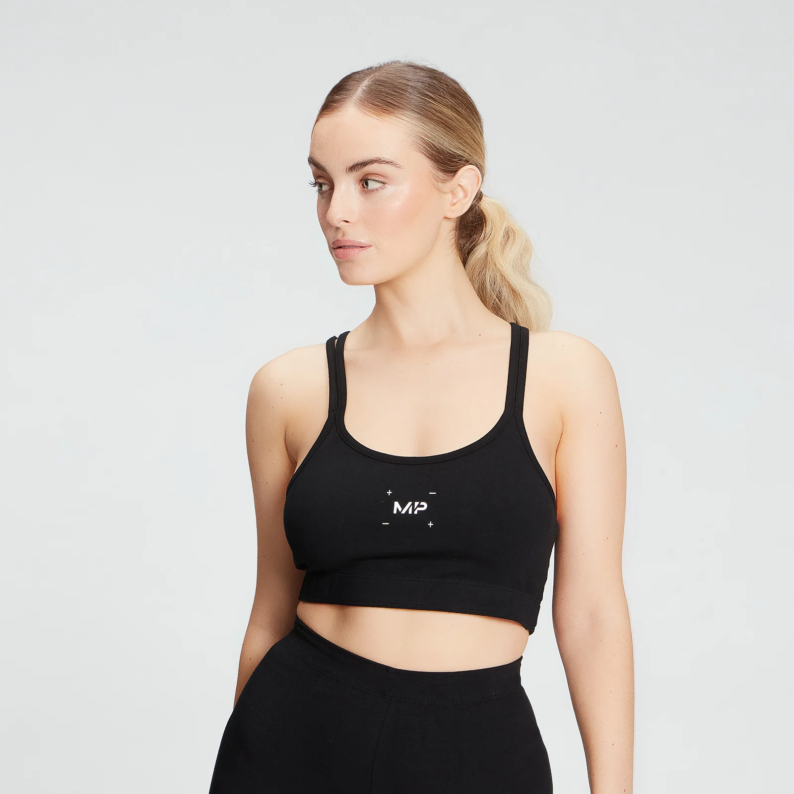 MP Women's Central Graphic Bra - Black - XXS Bilde 1