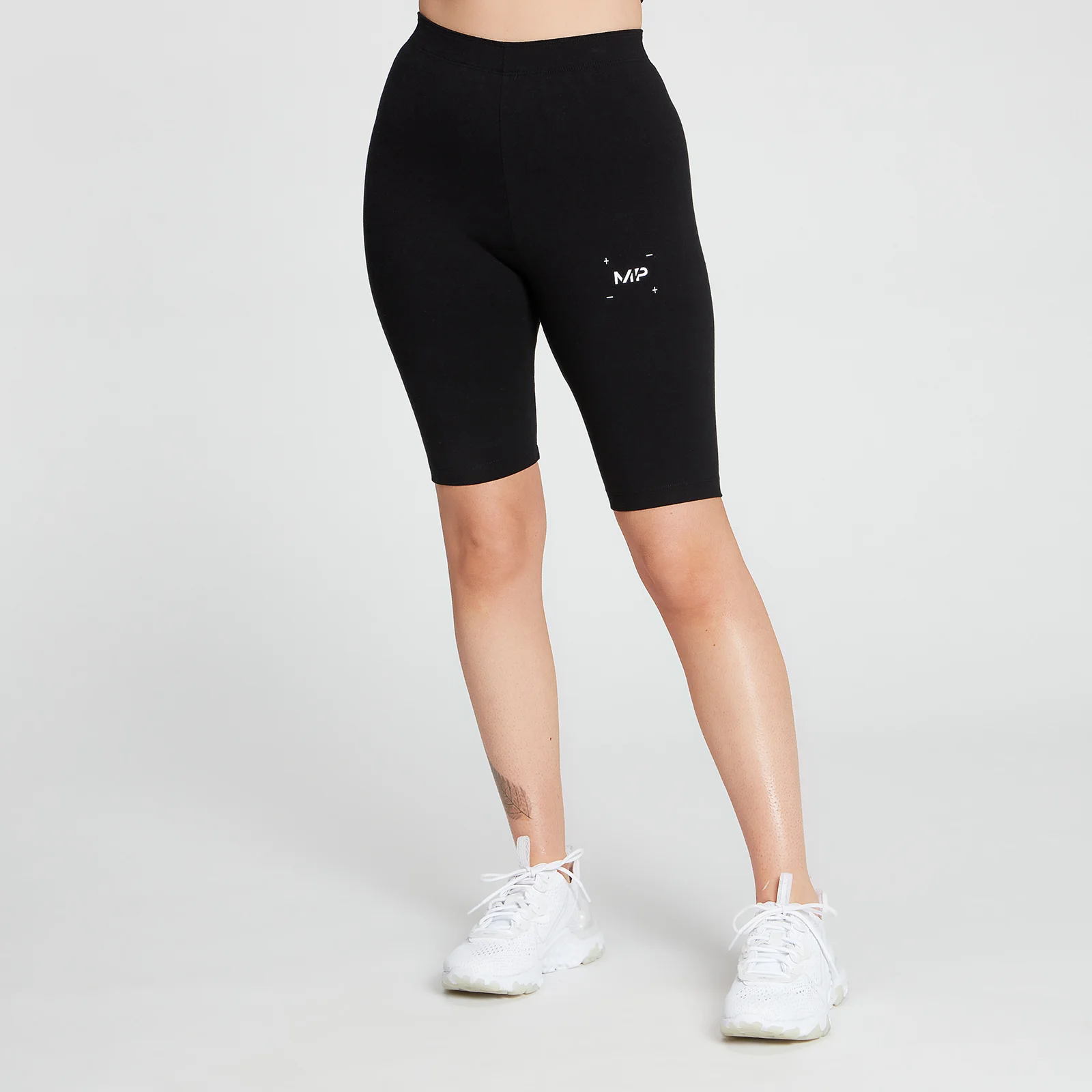 MP Women's Central Graphic Cycling Shorts - Black - XXS Bilde 1