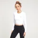 MP Women's Shape sømløse langermet kort topp – hvit