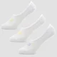 MP Women's Invisible Socks - White/Neon (3 Pack)
