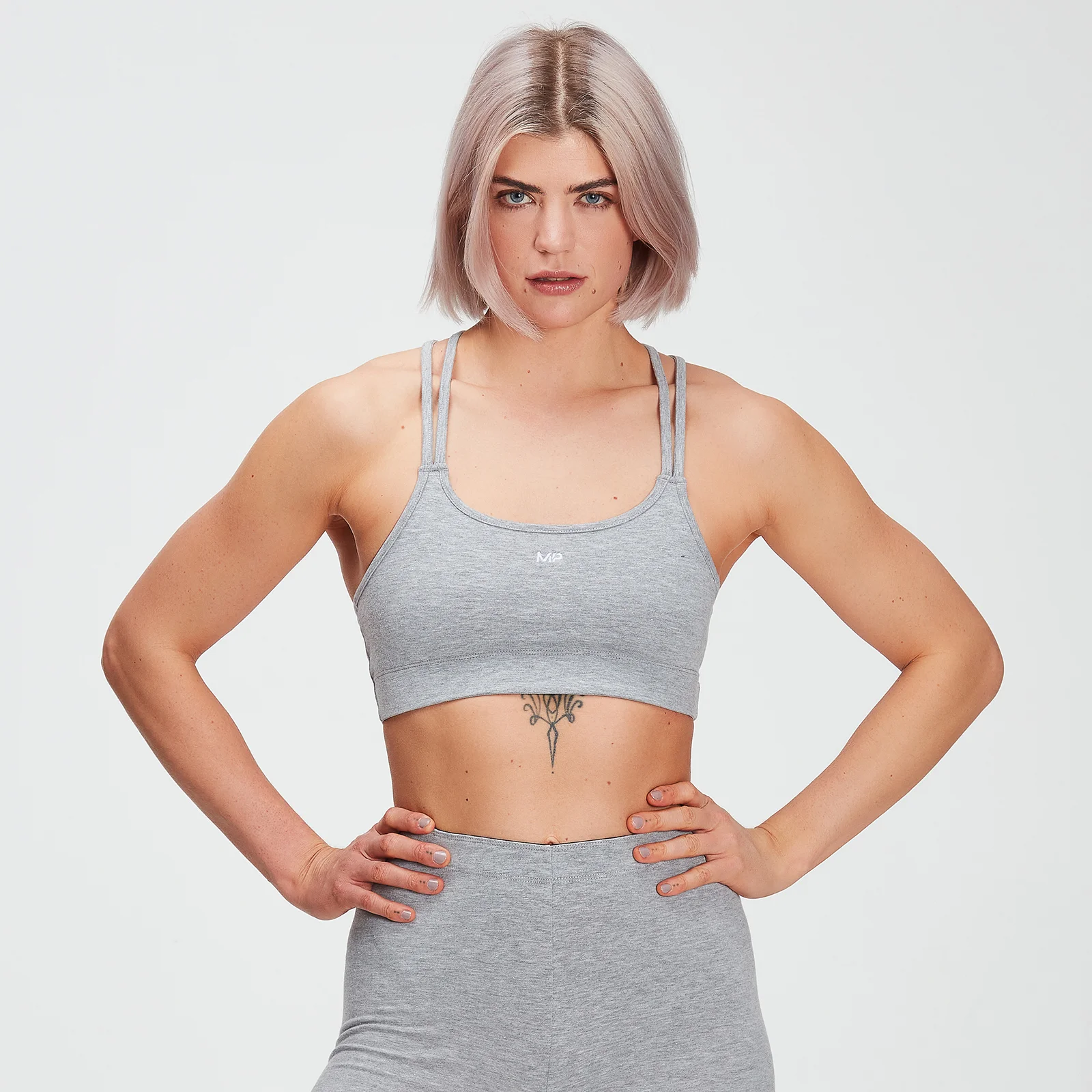 MP Women's Training Sports Bra - Grey Marl - XS Bilde 1