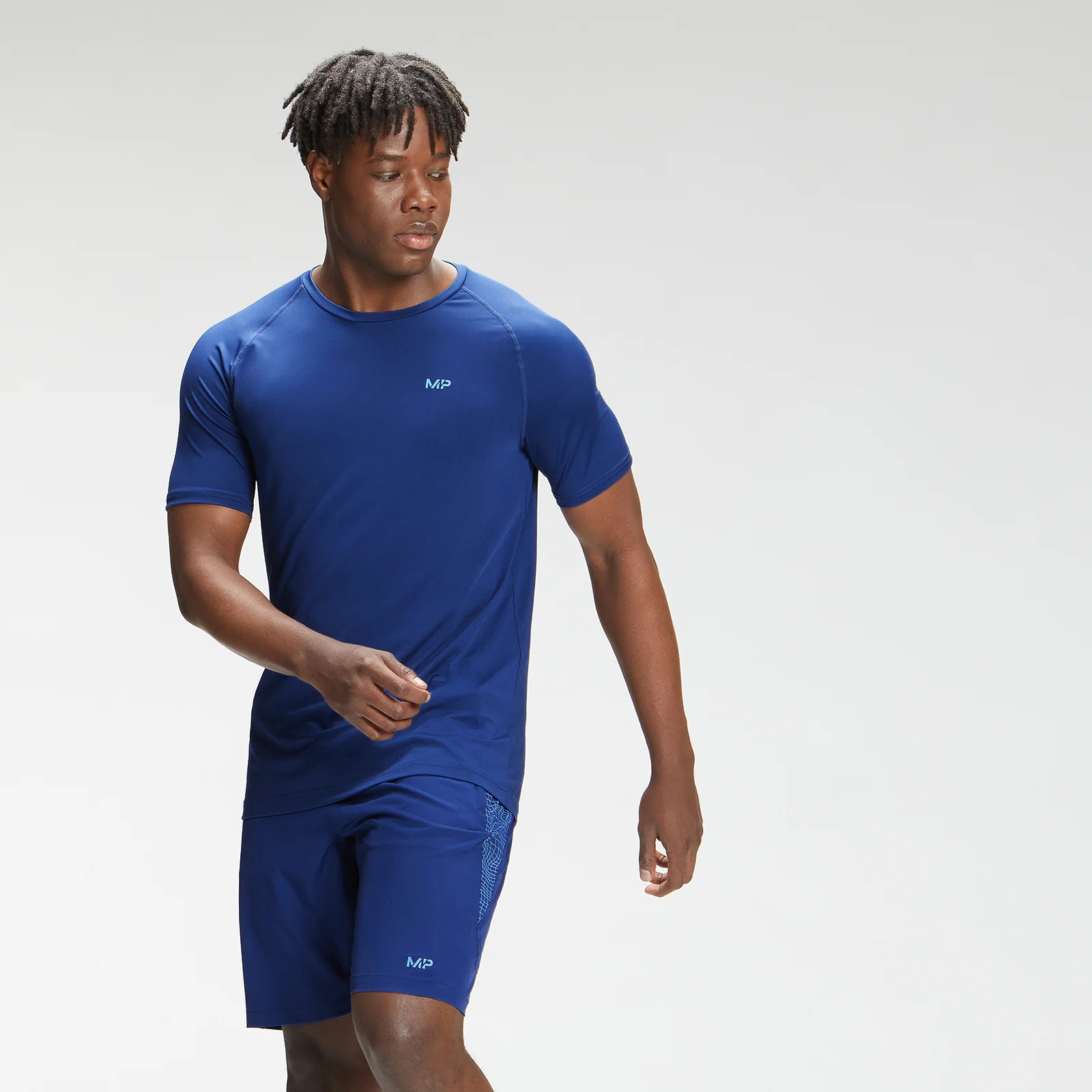 MP Men's Tempo Graphic Short Sleeve T-Shirt - Intense Blue - XXS Bilde 1